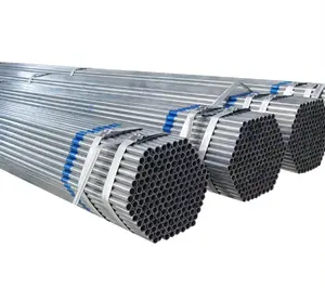 Vente directe d'usine Gi tuyaux Tuyau galvanisé faiblement allié Différents diamètres sch20 treillis de tuyaux en acier galvanisé pour la construction