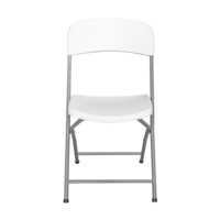 Chaises et table pliantes modernes, robustes, portables, en plastique et métal blanc, pour événements et mariages, vente en gros à prix abordable