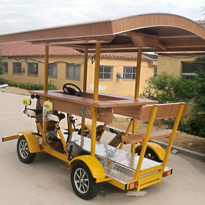 2025 Sightseeing Pedal-Powered Riders Tandem Quadricycle Conference Party Bike en alquiler Único y divertido - Product Image 3