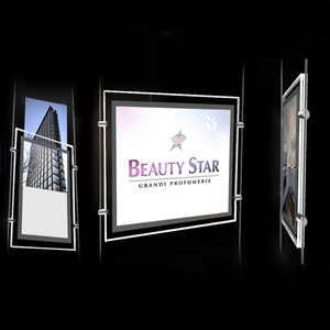 Hot Selling A4 Panel Light Box High-Definition Crystal Glass Advertising <b>LED</b> Light Sign Box - Product Image 3