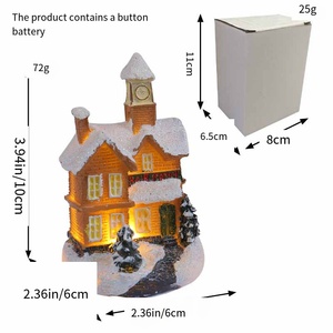 New <strong>Christmas</strong> Decorations Land-scape <strong>House</strong> Small Ornaments for Home Living Room Holiday Party Supplies - Product Image 2