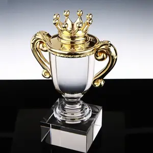 Produttore del trofeo del campionato di cristallo del trofeo della coppa di sport di progettazione della corona di nuovo arrivo