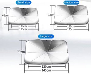 Foldable <b>Car</b> Windshield Sunshade UV Protection <b>Windscreen</b> <b>Cover</b> Heat Blocking Sun Block <b>for</b> Summer Parking - Product Image 5