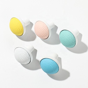 Custom logo furniture knurled knobs kitchen small door knob pulls cabinet macaron aluminium profile handles
