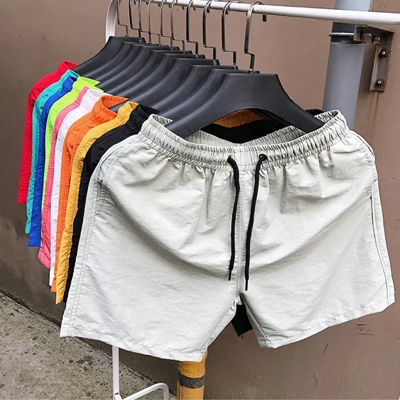 Wholesale Custom Logo Print Swim Shorts Plain Summer Shorts Track Suit For Men Polyester Quick Dry Mens Swim Trunks Designer