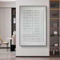 Peinture décorative 3D tridimensionnelle, art mural abstrait moderne simple, nouvelle tendance, art moderne abstrait