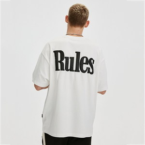 T-shirts pour hommes de grande taille personnalisés de haute qualité, en coton, à imprimé gonflé, lourds et de forme ample - Product Image 4