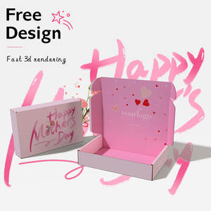 กล่องไปรษณีย์กระดาษแข็งพิมพ์สีตามสั่งจากผู้ผลิต OEM สำหรับบรรจุภัณฑ์เสื้อผ้า - Product Image 2