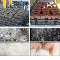 Palette en PVC pour blocs CHB, briques de béton, avec tapis en fibre de verre renforcée, durée de vie supérieure à 8 ans, pour les industries de la construction et les moules