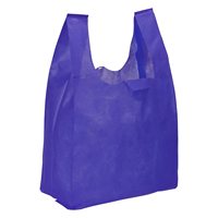 Sac fourre-tout réutilisable écologique en non-tissé pour supermarché, type T-shirt, vente en gros à bas prix