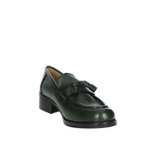 Mocasines Veni Donna de cuero verde Verdone, zapatos planos para mujer - Product Image 5