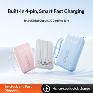 Nueva Mini Batería Externa Portátil de 20000 mAh con Carga Automática, de Plástico, con Logotipo Personalizado - Product Image 3