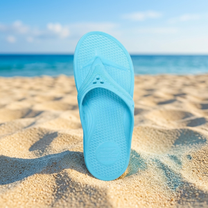 Taiwan Made OEM ODM Sustainable Breathable Anti-Slip Summer Cushioned Open Toe Flip Flop Beach <b>Sandals</b> - Product Image 1