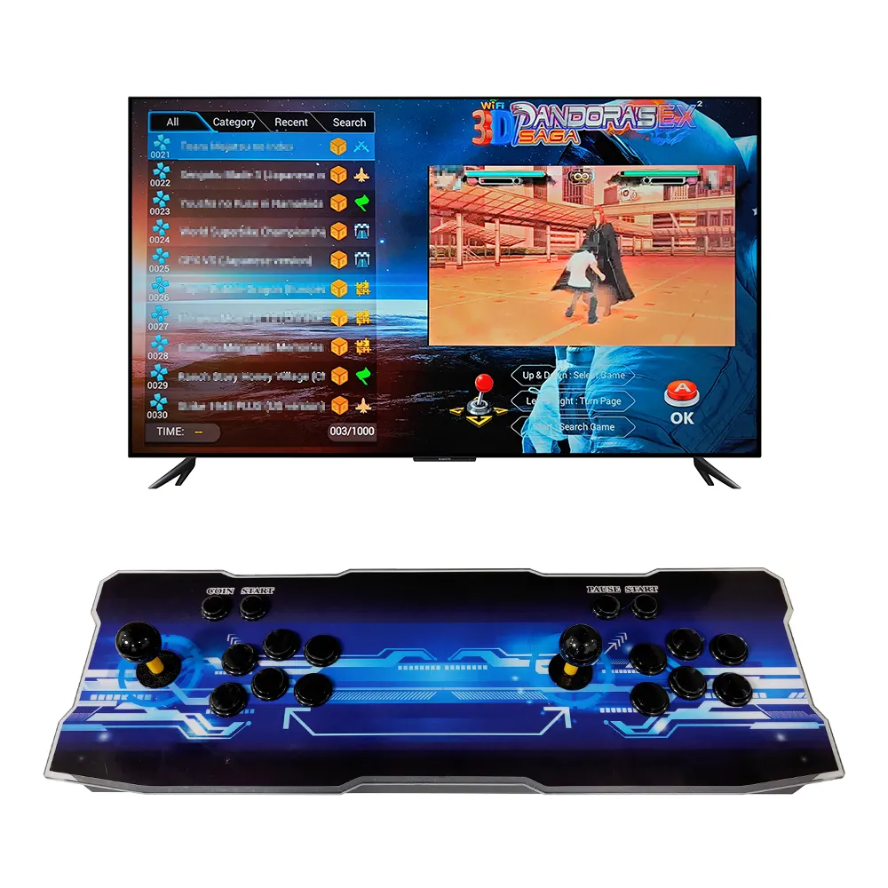 Pandora Saga Arcade Box 9S/DX/GT/EX/4260/6007/8000/8800/9800/10000/10500 Games Console 3D WiFi Game Box