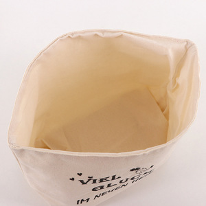 Canvas <b>Storage</b> <b>Basket</b> <b>Rectangle</b> Foldable Neatening <b>Storage</b> Bag for Dormitory Desktop Organization Made in Wenzhou - Product Image 2