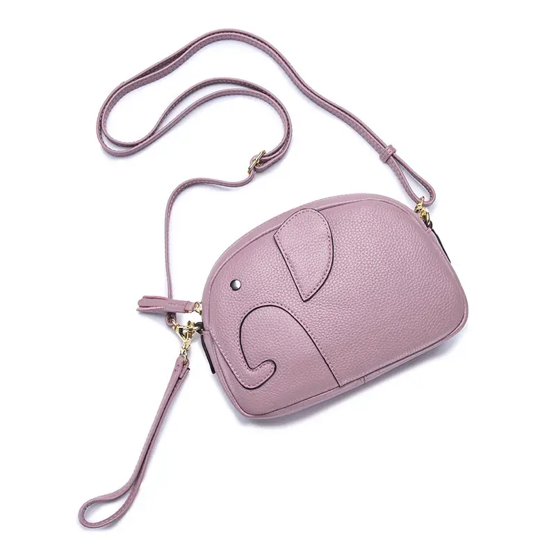 Shoulder Bag Ins Hot Sale Designer Lady Messenger Bag Fashion Elephant Pattern Hand Bag Crossbody Top Layer Leather Mini Shoulder Bag Clutch