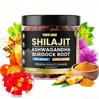 Complément Énergétique Adulte OEM Shilajit de l'Himalaya, Mousse de Mer, Huile de Nigelle, Ashwagandha 2000mg, Gommes Naturelles Pures Halal
