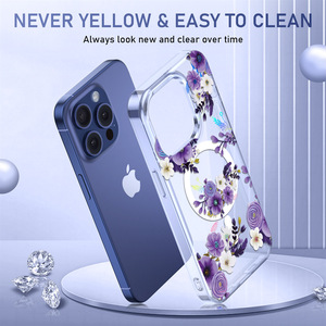 Étui magnétique IMD imprimé à double couche avec poignée 16 aimants Wind Ins pour Apple pour <span class=keywords><strong>iPhone</strong></span> 15 Pro 14 Pro Compatible Plus Model - Product Image 2