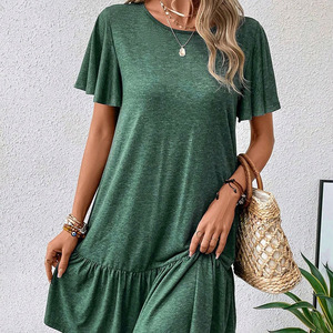 Vente de gros Robe longue à bandage croisé personnalisée, pour dames Robes sexy à dos nu et coupe ajustée pour femmes/ - Product Image 1