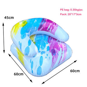 Venta caliente Blow up Kids Child Baby Beach Air Couch Love Sofa Sillas de esquina inflables y sofás Tantra Sofá Silla Tumbona para piscina - Product Image 2
