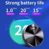 64GB Mini Collier Enregistreur Vocal Fonction OTG Enregistreur de Son Audio Caché avec AI-Intelligent DSP 4.0 Réduction du Bruit