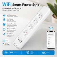 Prise de courant universelle 230V norme française, rallonge à 4 prises, prise de courant WIFI