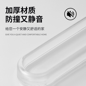 Kits de poignées de porte intérieures en silicone sans perçage, lavables, réutilisables, design silencieux, écologiques, haute transparence - Product Image 5