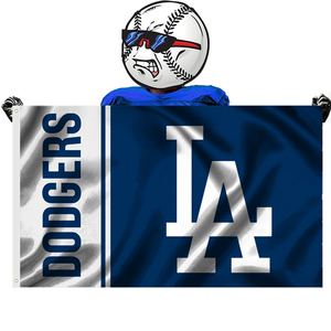 Drapeaux de l'équipe des Dodgers de <span class=keywords><strong>Los</strong></span> <span class=keywords><strong>Angeles</strong></span> de baseball personnalisés de haute qualité 3x5 pieds - Product Image 3