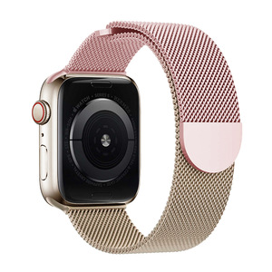 Milan ese <span class=keywords><strong>Loop</strong></span> aus Edelstahl für Apple Watch-Magnetband für Ultra <span class=keywords><strong>2</strong></span> 49mm Serie 9 & 8 45mm zweifarbiges Farb design - Product Image 2
