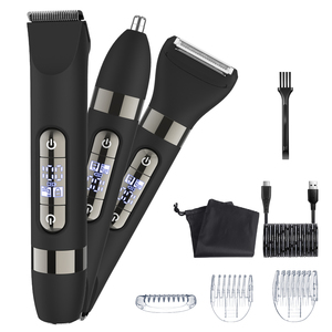 HATTEKER HT-595 Rasoir électrique multifonctionnel 4-en-1 pour femmes - Rasoir étanche, tondeuse à poils du nez, épilateur - Product Image 2