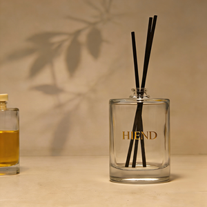 Bouteille <span class=keywords><strong>d</strong></span>'arôme en verre transparent de 50 ml/100 ml aux tons chauds, élégant récipient diffuseur pour des rituels de salle de bain sereins et des présentoirs de coiffeuse charmants - Product Image 4