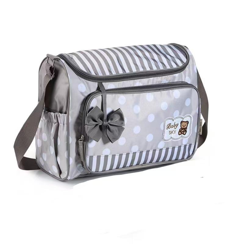 Wl-8033 petit sac à nœud style ancien - gris