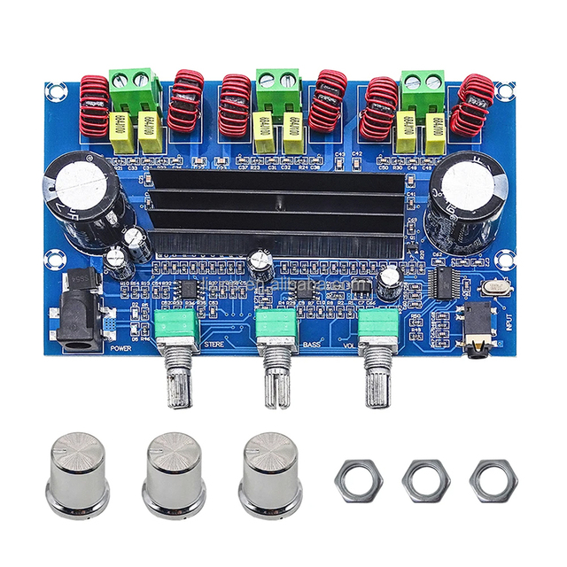 LIXINC XH-A305 5.0 Audio Stereo Digital Power Amplifier Board TPA3116D2 50Wx2+100W 2.1 Channel Bass Subwoofer Module