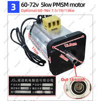 Essieux arrière à double entraînement pour camion électrique 1:41low Speed Heavy Duty 4T avec contrôleur de moteur PMSM 5kw Kit de conversion de tambour de frein à huile