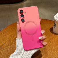 Compatible avec Samsung Galaxy A57 A37, étui de protection en TPU à motif dégradé, à aspiration magnétique, léger et fin
