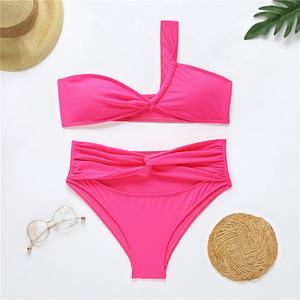 Traje de Baño Bikini Transparente para Mujer, Diseño de Diseñador, con Detalle de Lazos Múltiples, Spandex/Poliéster, Secado Rápido, Tirantes en V - Product Image 4