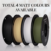 TINMORRY tidak ada gelembung 1.75mm 1KG PLA beberapa warna filamen plastik fleksibel untuk pencetak filamen 3D Matte putih