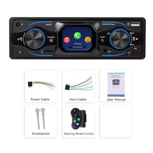 Estéreo Compacto para Auto con Pantalla Táctil Podofo 1 Din de 2.17 Pulgadas, Radio MP3, Bluetooth, FM, AUX, SWC, Doble USB Tipo-C, Carga Rápida ISO - Product Image 6