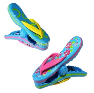 New Design Lovely Large <strong>Flip</strong> <strong>Flops</strong> Plastic Custom Beach Chair Plastic Beach Towel Clips - Product Image 5