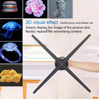 Ventilador Holográfico 3D de 65 cm para Imágenes Flotantes a Simple Vista, Equipo de Publicidad