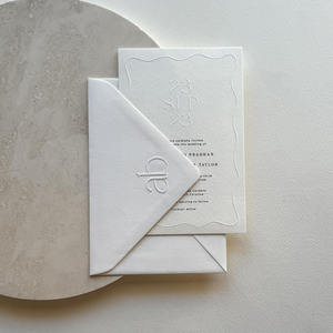 Carte de remerciement personnalisée avec <span class=keywords><strong>enveloppe</strong></span>, impression en relief <span class=keywords><strong>sur</strong></span> papier kraft, impression numérique pour l'emballage - Product Image 5