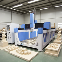 Máquina Router CNC Automática con Motor PLC, Husillo de 4 Ejes y 6KW, Transmisión de Engranaje Único, para Moldes de Tapones de Embarcaciones Pequeñas, con Cambiador de Herramientas y Rodamientos