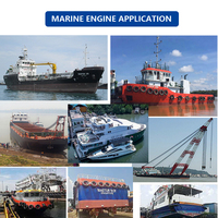Moteur de démarrage électrique de bateau à réaction diesel à 4 temps de 6 cylindres de série de puissance de Shanghai SDEC