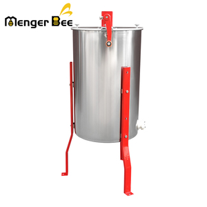 เครื่องสกัดน้ำผึ้งแบบมือหมุน Mengerbee EX-02S ยี่ห้ออเมริกัน สภาพใหม่เอี่ยม 2 เฟรม พร้อมขาตั้งและก๊อกน้ำผึ้งสแตนเลส สำหรับการเลี้ยงผึ้ง - Product Image 3