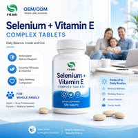 Tablet Selenium dan Vitamin E Label Pribadi, Suplemen Harian Dewasa untuk Mendukung Nutrisi yang Berkaitan dengan Imunitas