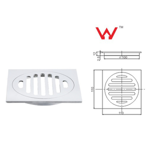 SANIPRO Watermark <strong>Metal</strong> Brass Swimming Pool Strainer Removable <strong>Cover</strong> <strong>Drains</strong> Bathroom Floor Drainer Square Shower <strong>Drain</strong> - Product Image 5