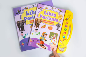 Libro Electrónico Interactivo Bilingüe Español-Inglés de Plástico con Sonido Táctil <span class=keywords><strong>para</strong></span> Niños de 3 a 6 Años, <span class=keywords><strong>Vocabulario</strong></span> Preescolar - Product Image 2