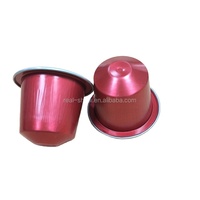 Capsules de café en aluminium vides de qualité alimentaire, personnalisées avec couvercle en aluminium pour l'emballage du café