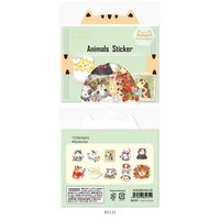 Autocollants d'animaux neboni personnalisés, flocons, Stickers adhésifs en papier, pour journal à main, décoratif, Kawaii