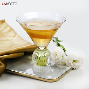 Taza de Café de Vidrio Transparente de 265 ml, Estilo Vintage, Reutilizable, Marca <span class=keywords><strong>LA</strong></span> KOTTO, Venta al por Mayor, Elegante para Uso Diario, para Café, Té, Vino - Product Image 4